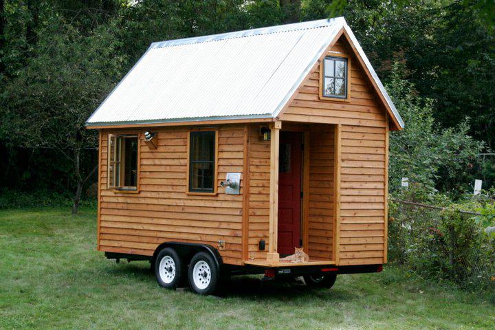 Jones, Wayfinding's founder, lives in a 14 x 8 foot house near the college.