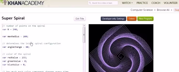 Stars and Kisses for Khan Academy's
CompSci Program