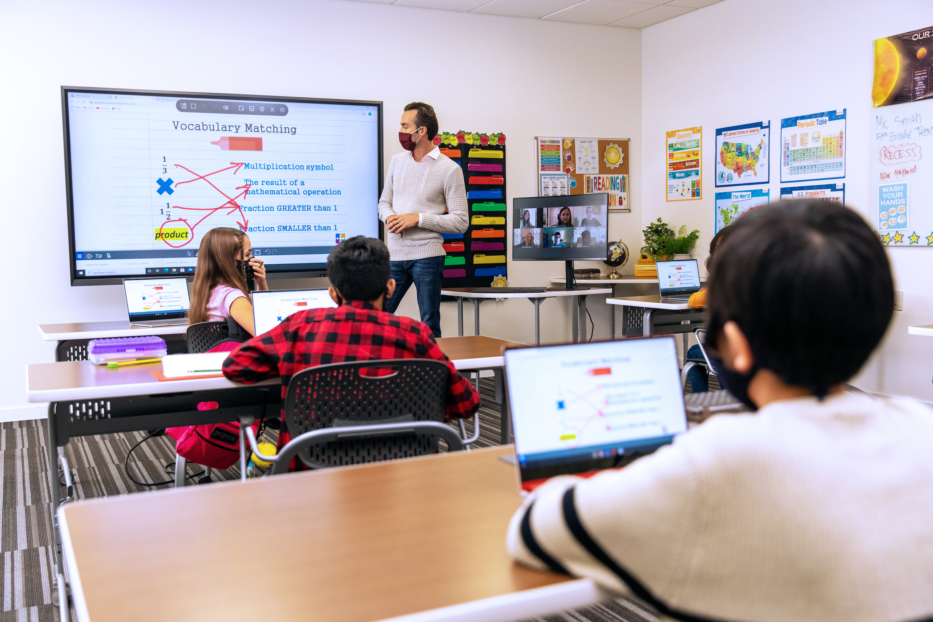 The Samsung Interactive Display elevates hybrid learning. (Samsung)