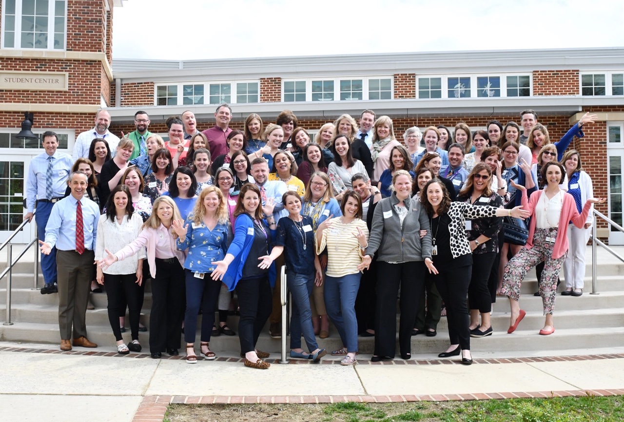 FCPS teacher specialists on a break from MBE training in April 2019 (Credit: Margaret Lee)