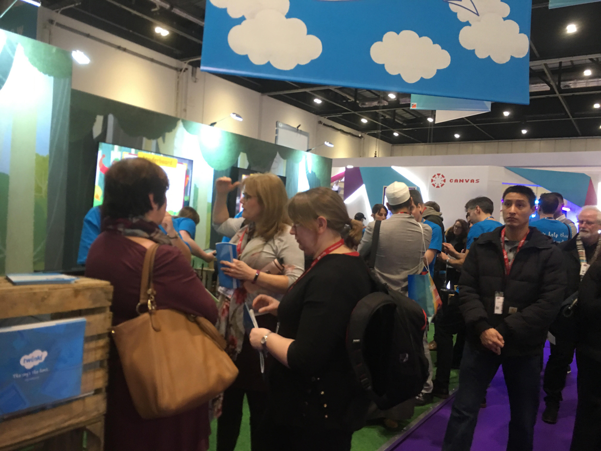 Vendor booth at Bett. (Photo credit: Richard Taylor)