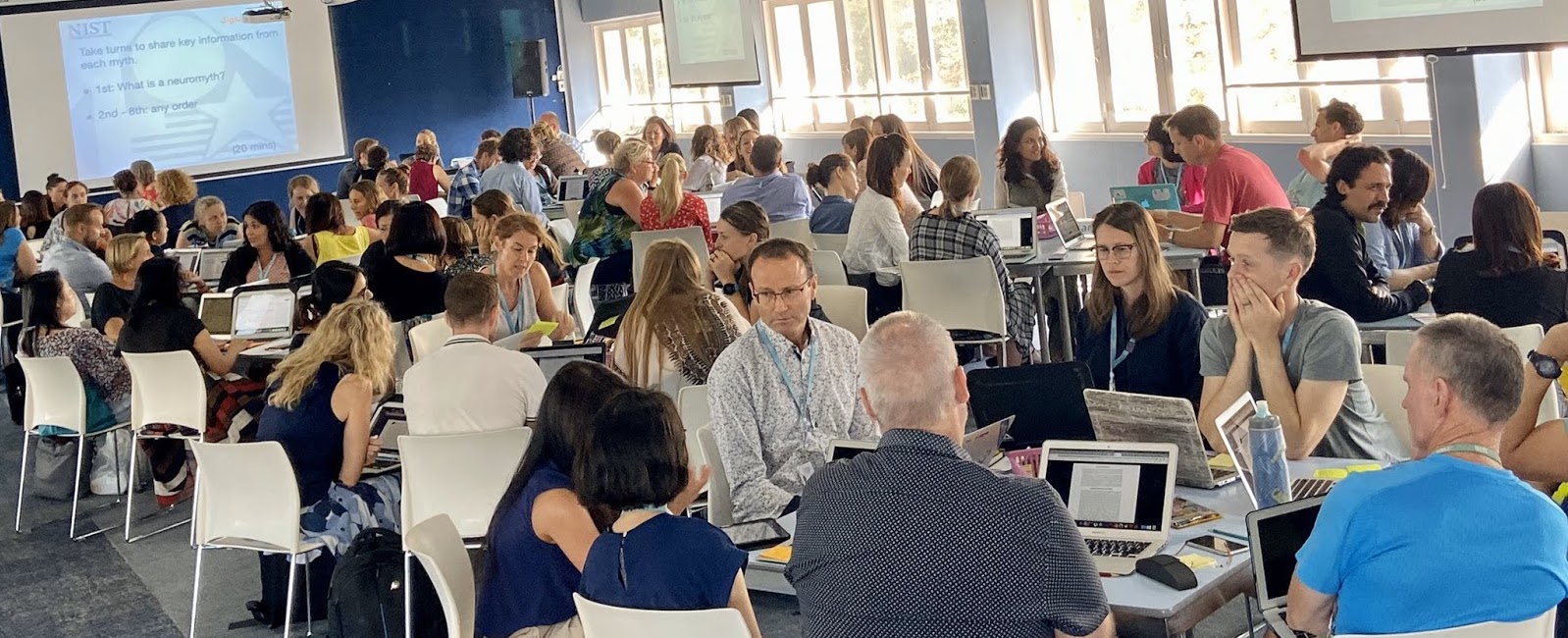 NIST's Elementary Staff debunk common neuromyths as colleague-led professional development (Credit: Kristin Simmers)