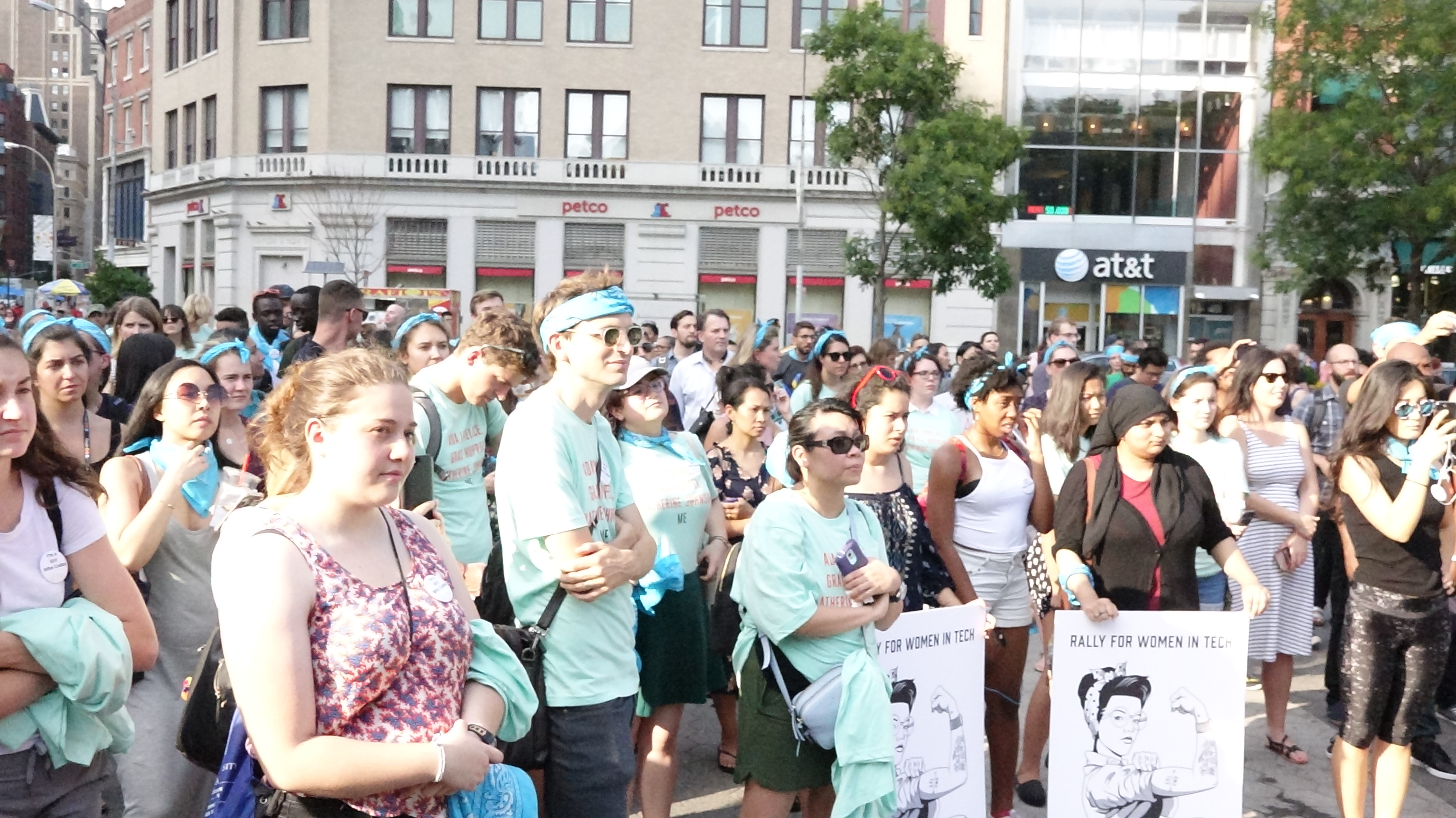 Girls Who Code rally in Union Square