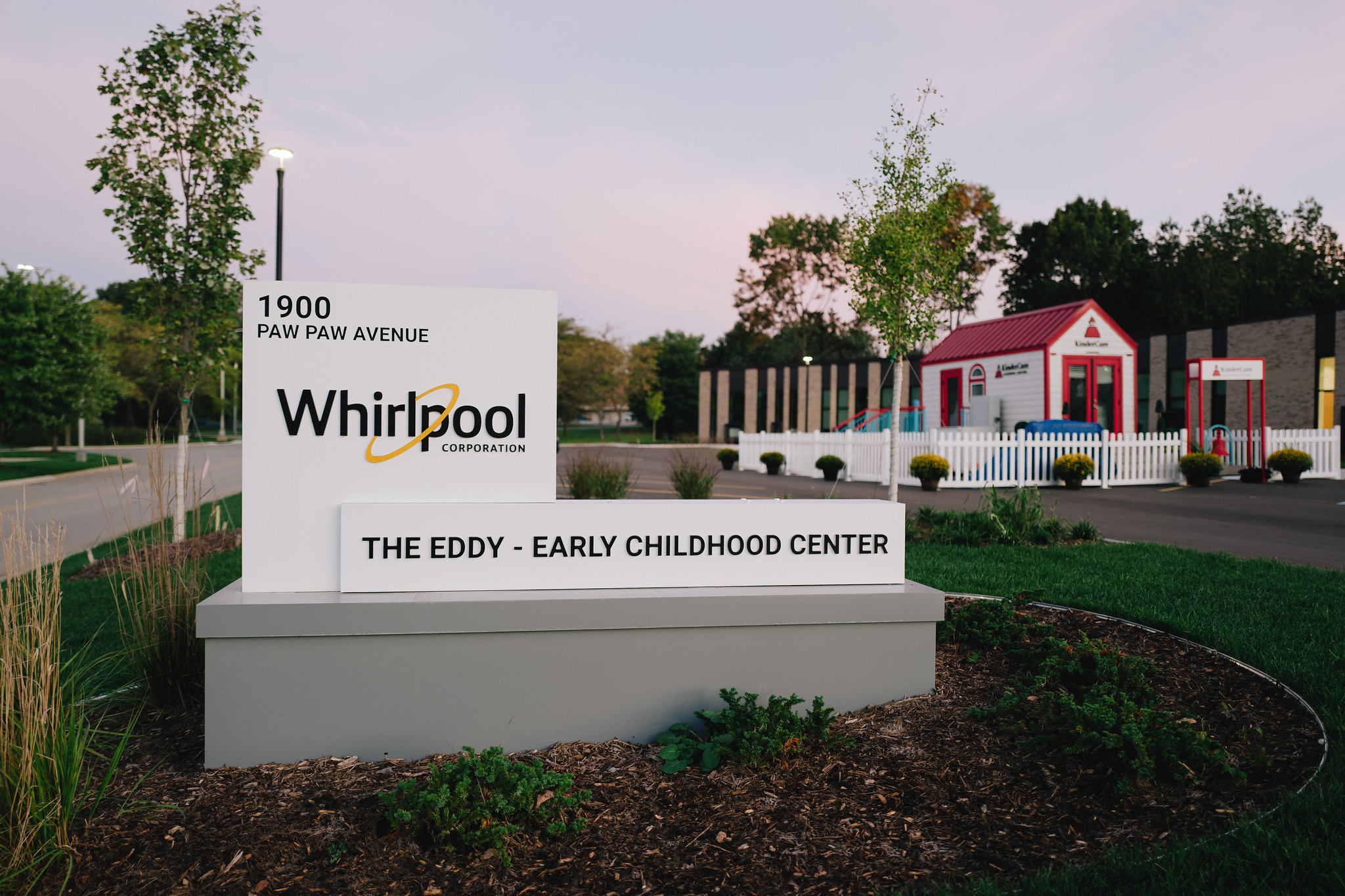 An on-site child care center, "The Eddy," in Benton Harbor, Michigan, which KinderCare built at the headquarters of Whirlpool, a home appliance company. Photos courtesy of KinderCare Learning Companies.
