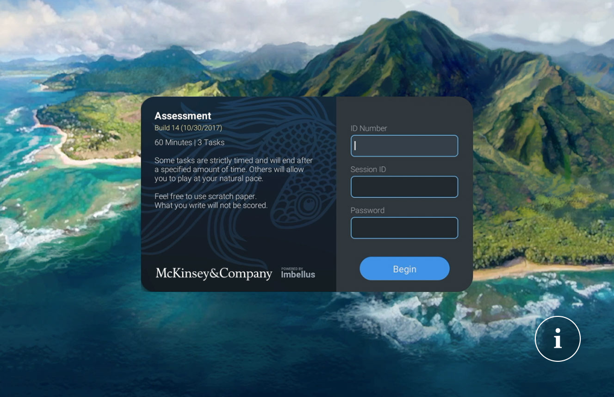 A screenshot of the Imbellus assessment. Image credit: Imbellus