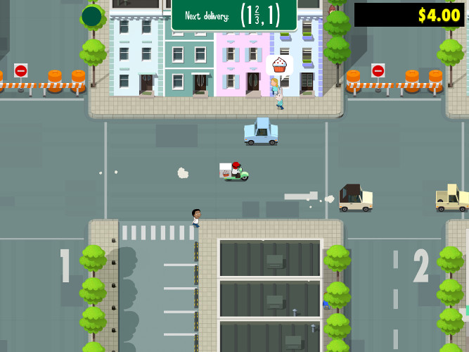 I never quite figured out the driving controls.