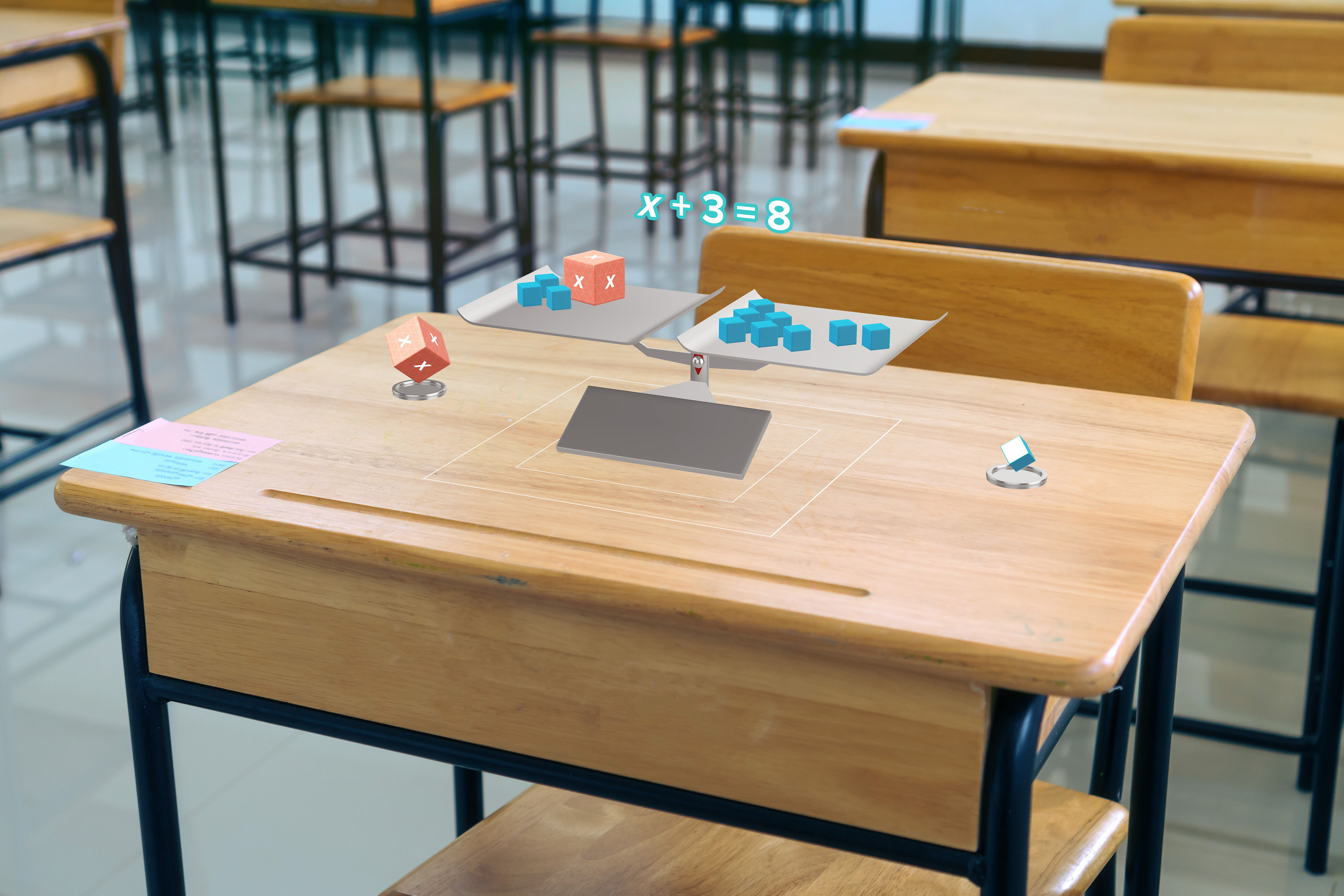 McGraw Hill AR activity for balancing algebraic equations