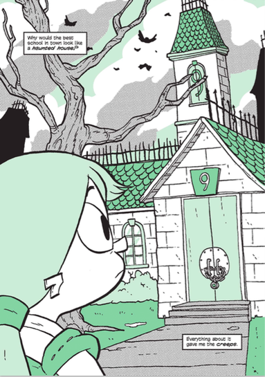 Hopper arrives at her new school, Stately Academy