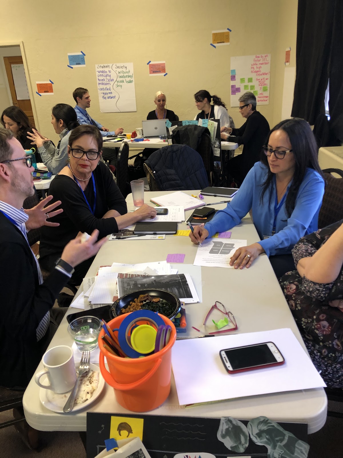 The New Mexico School for the Arts team building a think-see-feel-do persona for whom they’ll design a pitch they can use to broaden the coalition supporting their school redesign work..