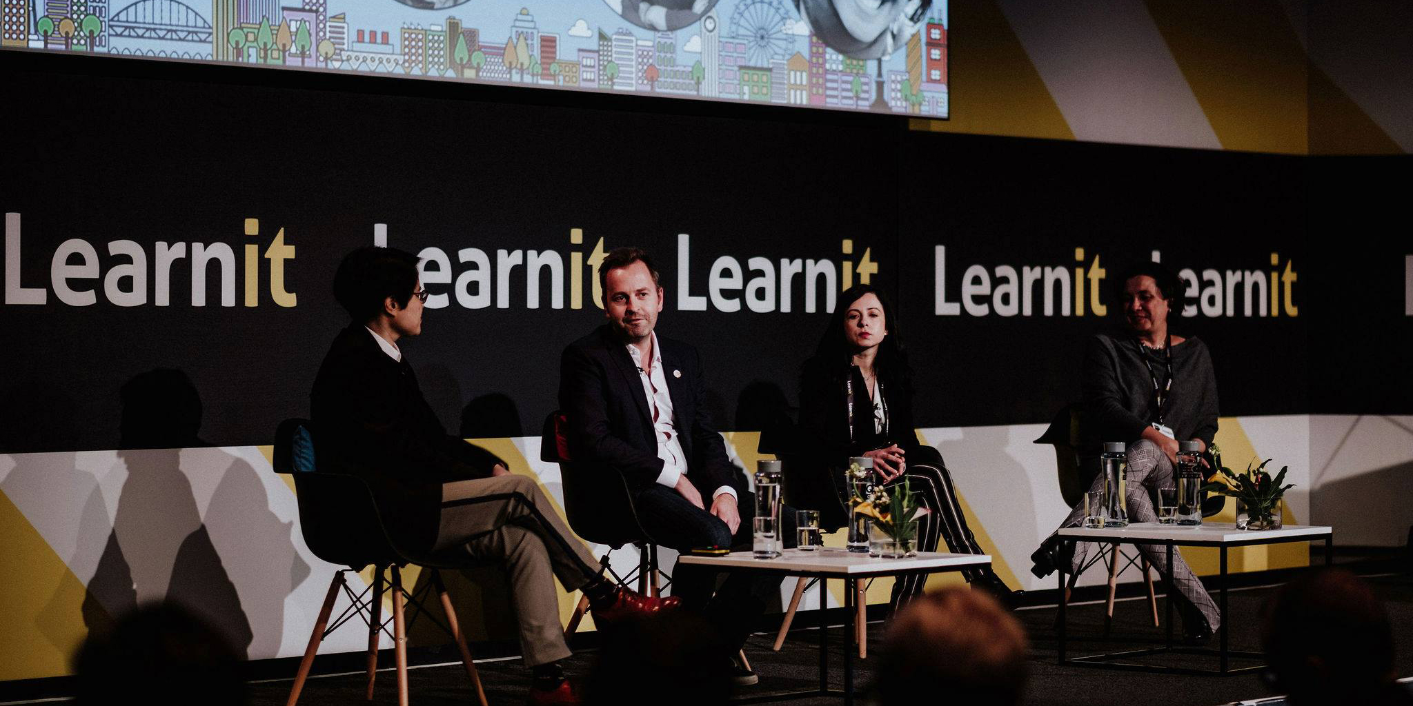Learnit panel on AI in language learning. (Photo credit: Richard Taylor)