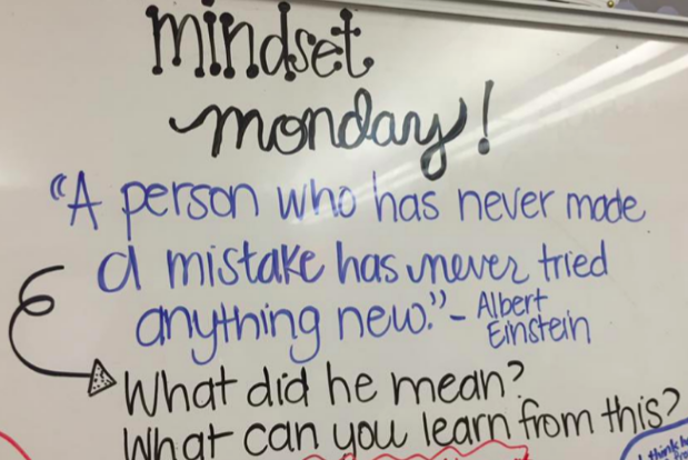 A question to kick-off "Mindset Monday." (Jennifer Guido)
