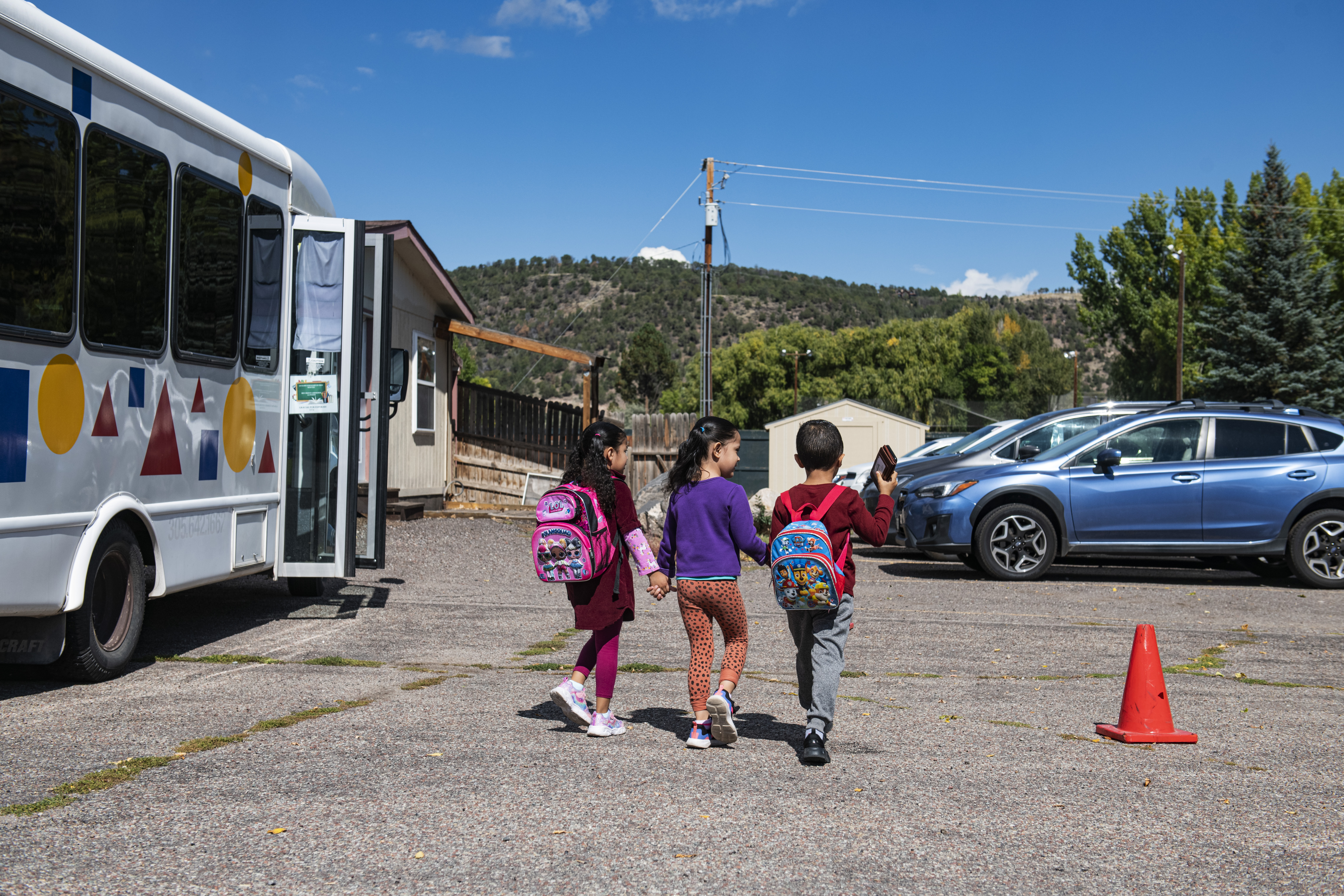Tate Sullivan reported from inside mobile preschools to learn about how a nonprofit was helping to reach a growing immigrant community in western Colorado in September 2022. Photo by Kelsey Brunner for EdSurge.
