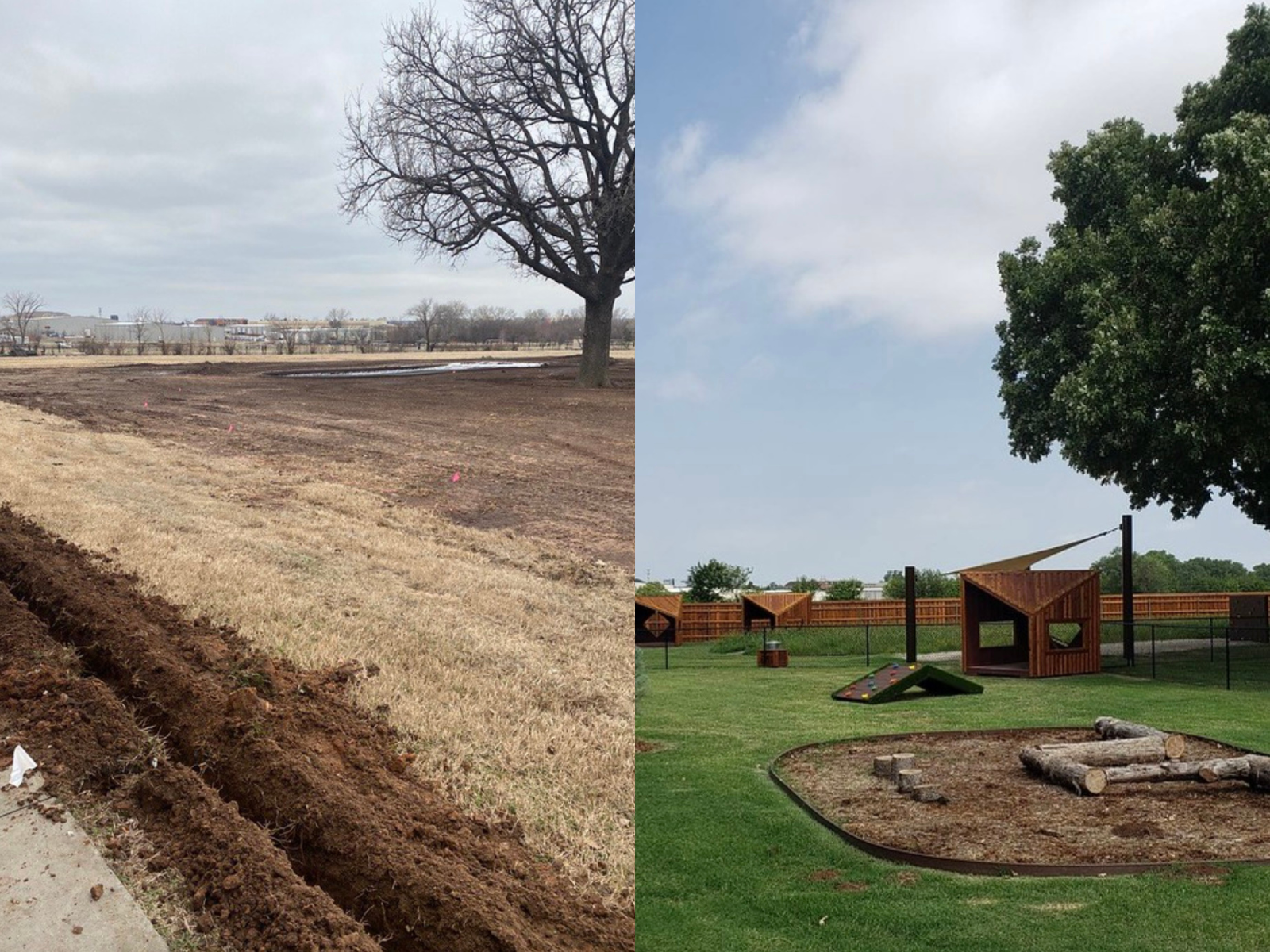 During renovations, staff at Sunbeam Family Services transformed the outdoor space of the former Pierce Elementary School into an attractive and developmentally appropriate playground for early learners in their new program. Photo courtesy of Sunbeam.