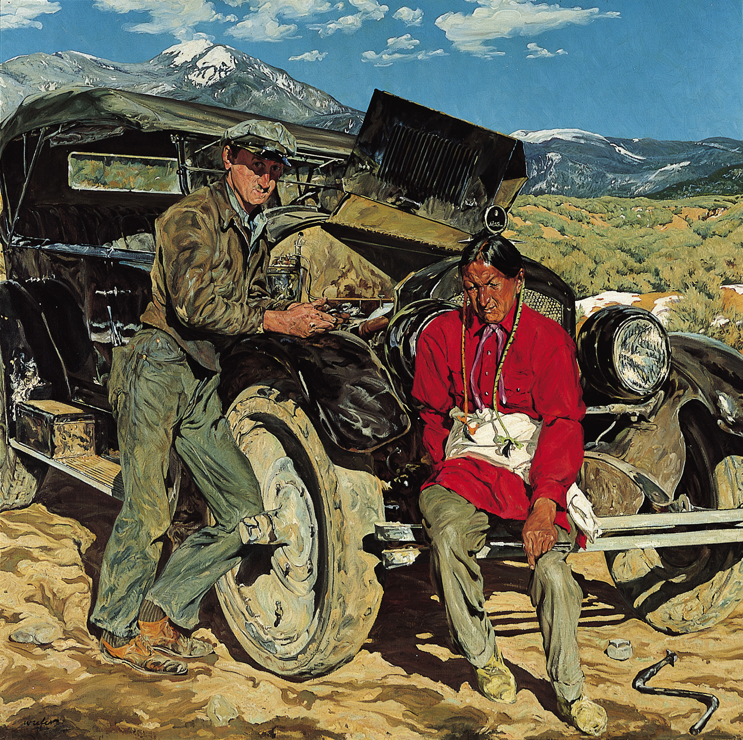Walter Ufer. “Bob Abbott and His Assistant,” 1935. Collection of the Speed Art Museum, Louisville, Ky.