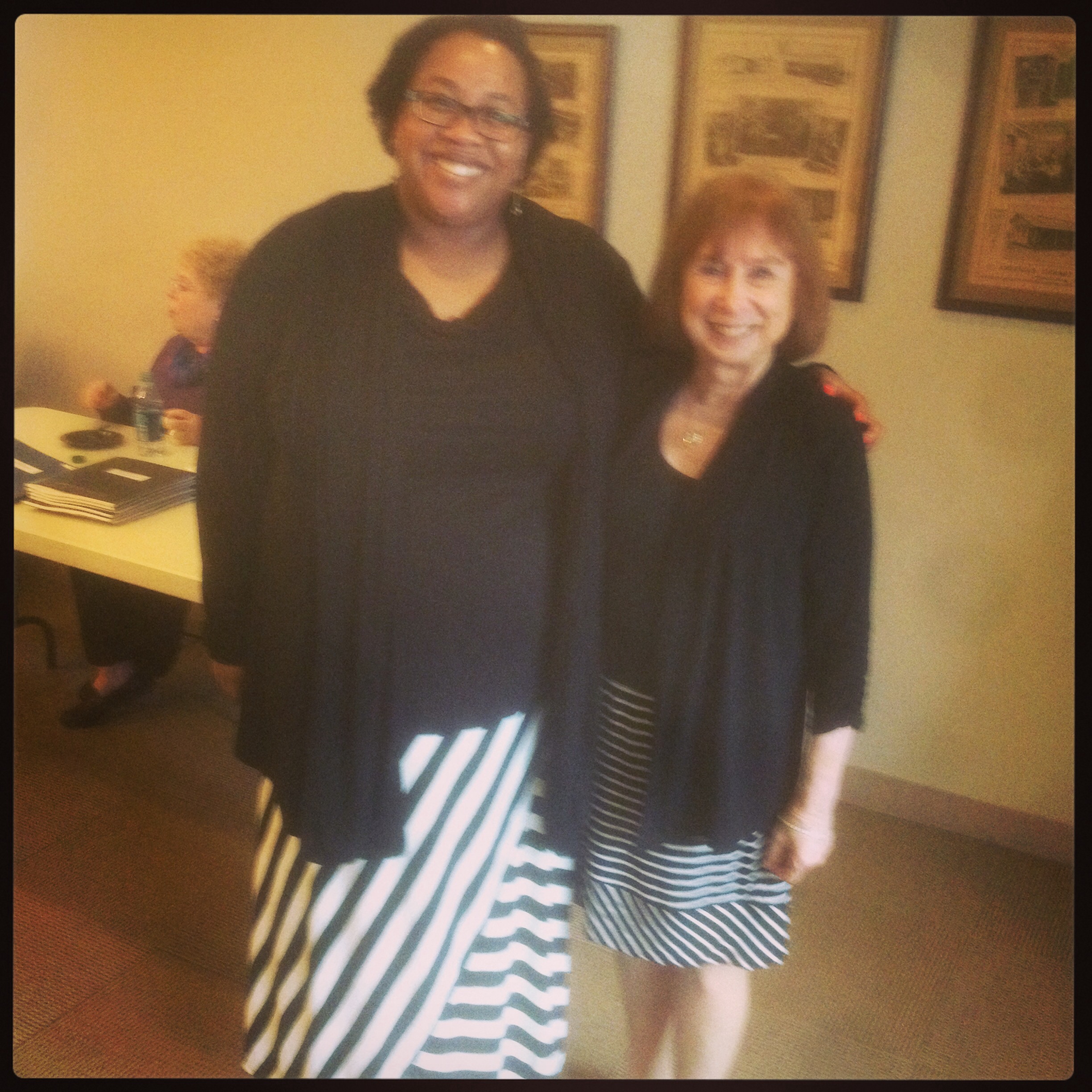Courtney Young and Gail Schlachter.