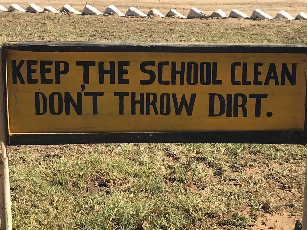 School sign