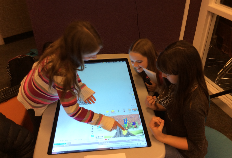 The code-a-thon allowed students to learn in a social and fun environment while working on a real-world problem.