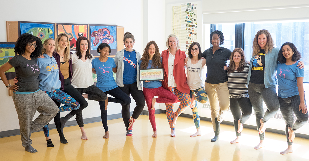 Ilana and educators developing their self-care and SEL skills at Breathe For Change training. Source: Breathe For Change. Full sized image here .