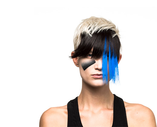 The CV Dazzle makeup approach by artist Adam Harvey was originally developed as a master's thesis project while he was at New York University. It is meant to subvert facial-recognition software.