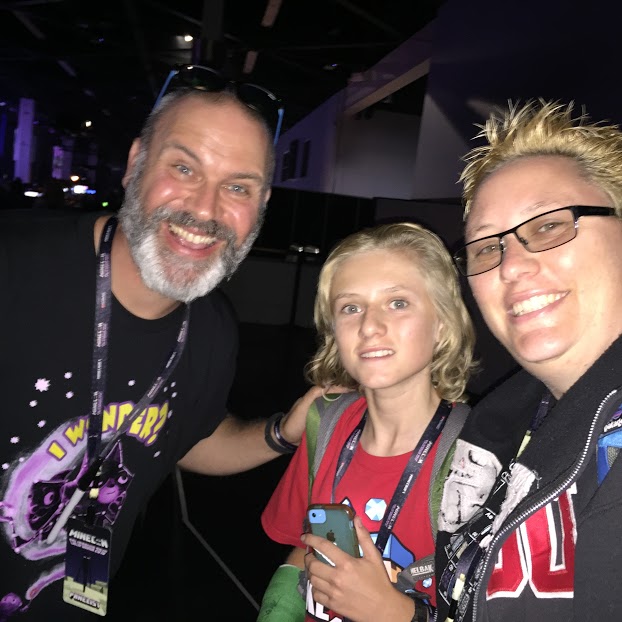 Diane and Cameron Main connect with Minecraft celebrities at MINECON 2016. (Cameron Main)
