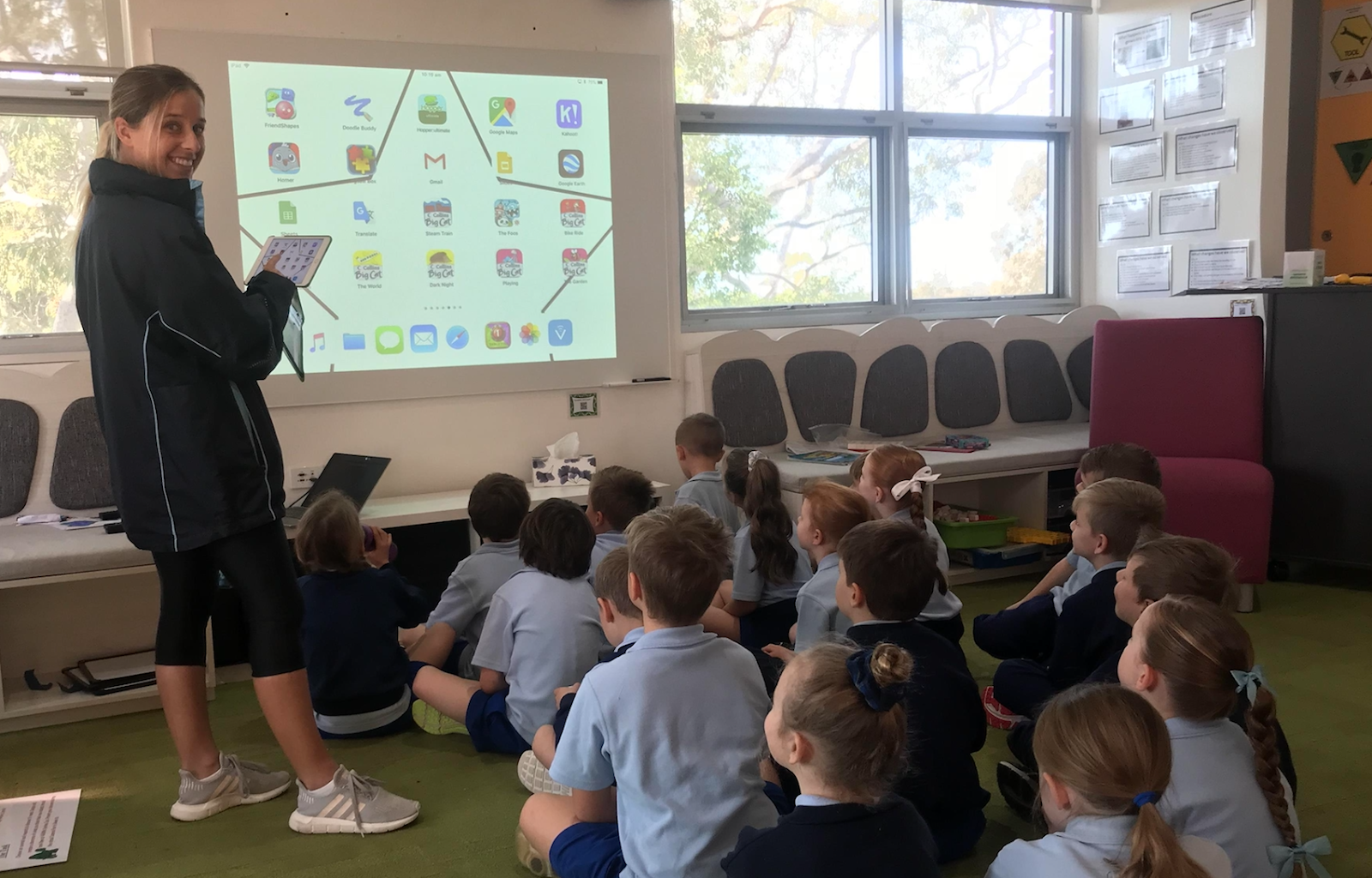Natalie Harris at St. Francis de Sales School near Sydney, Australia.