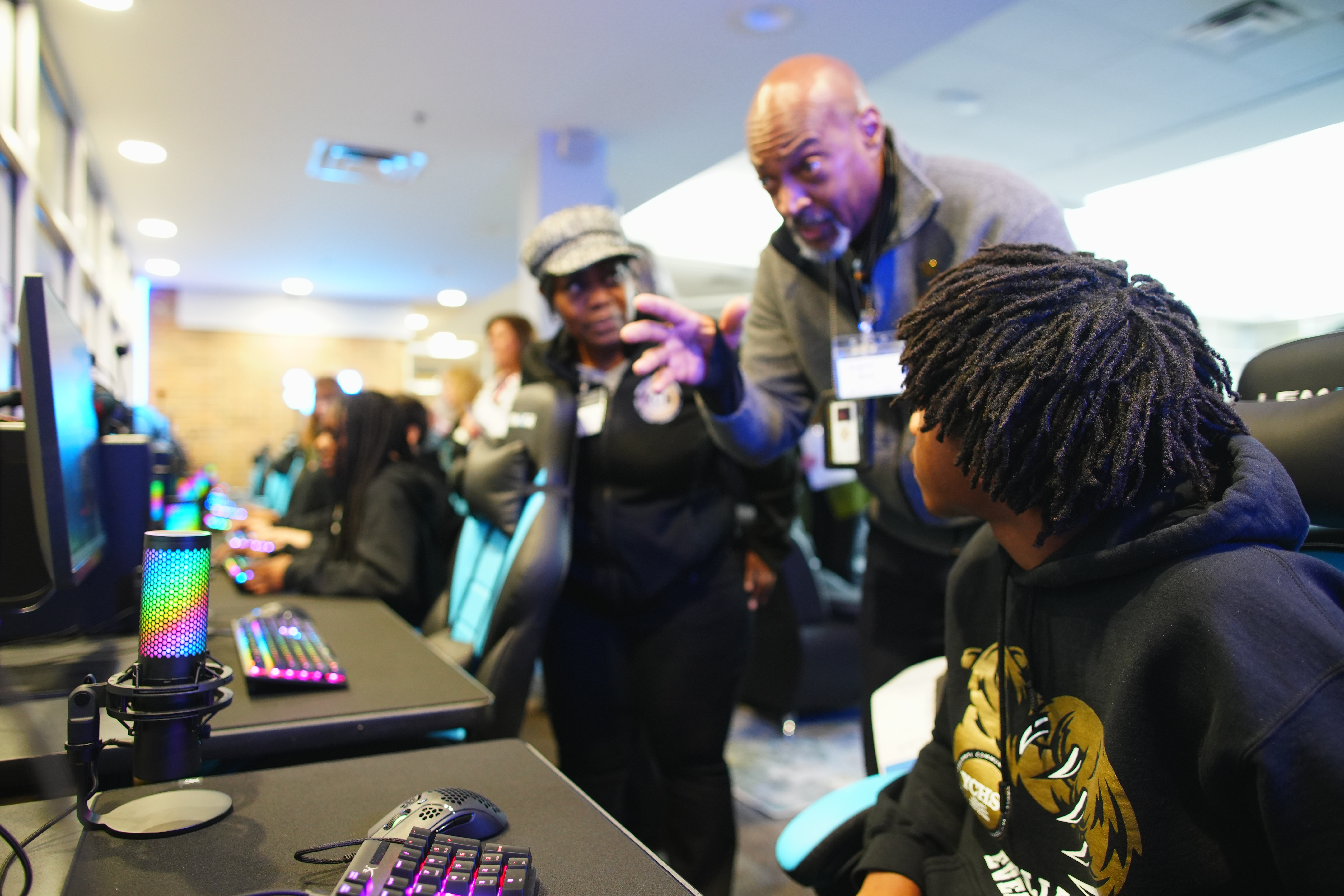 Ypsilanti Community Schools students, educators and community members engage in hands-on AI learning.