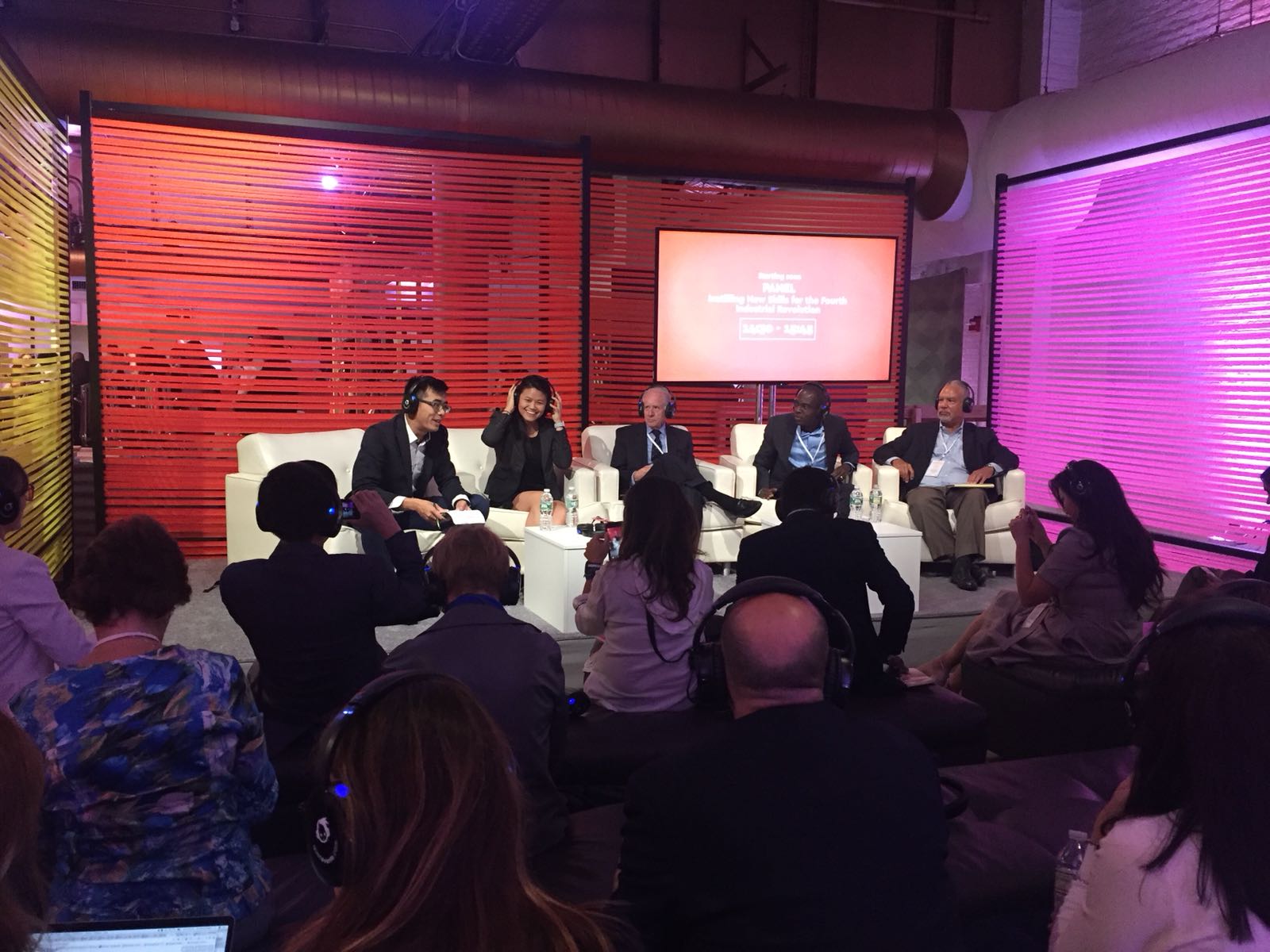 From left: Tony Wan, Keren Wong, Allan Goodman, Patrick Awuah, Anthony Jackson.