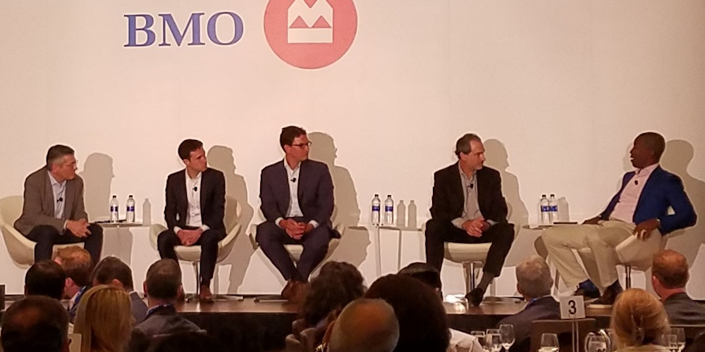 From left: Doug Becker (Sterling Partners), Jason Brein (Francisco Partners), Ryan Hinkle (Insight Venture Partners), Richard Sarnoff (KKR), Phil Alphonse (The Vistria Group)