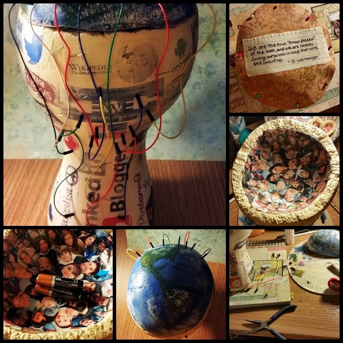 One of Jesse Stommel’s students at UMW used Medium to showcase her physical representation of the Internet.