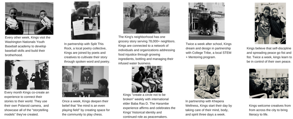 Peace kings engaging in wellness practices, Image Credit: The Creative School