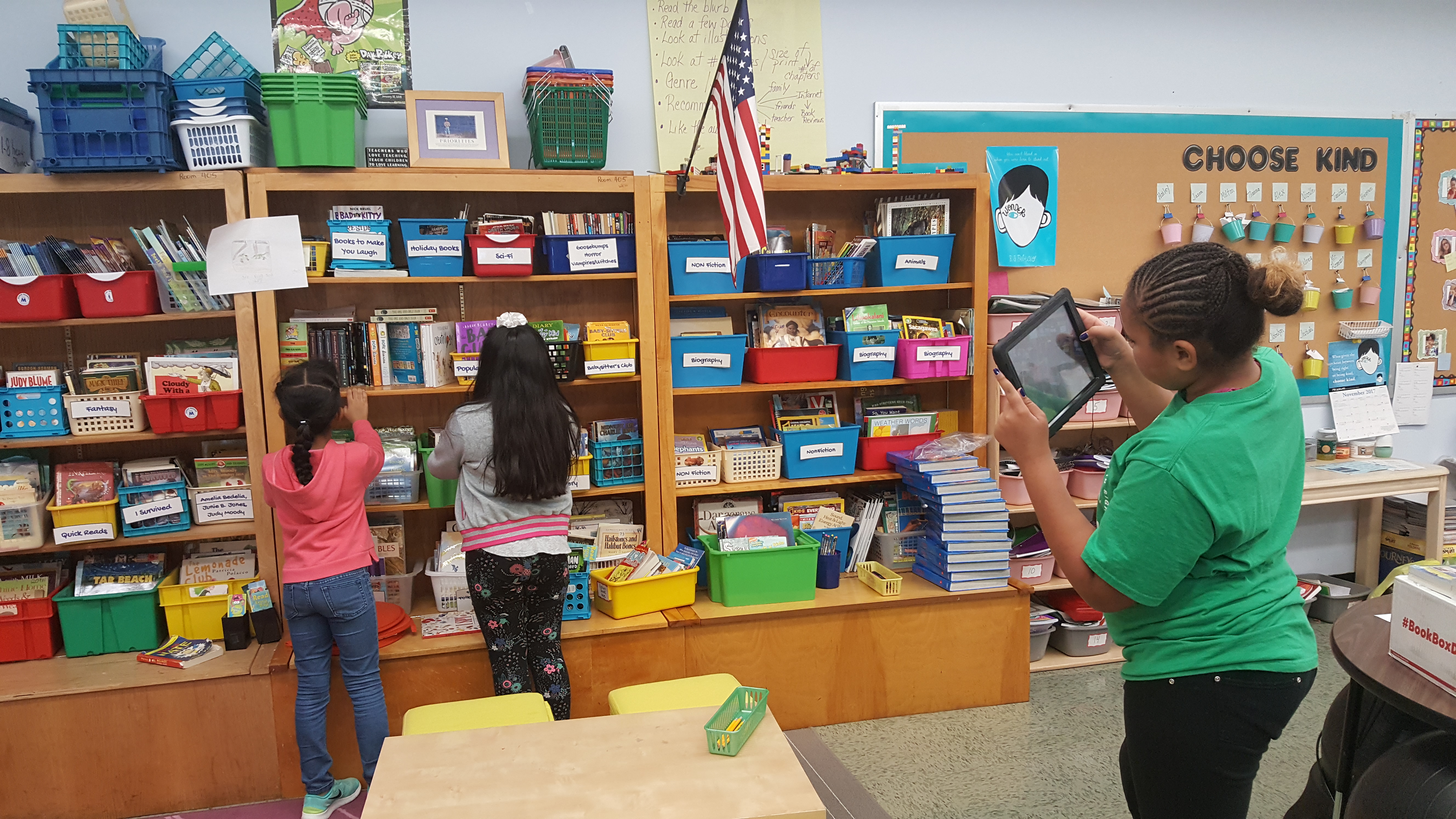 A student photographer at my school captures classroom moments. (Source: Chrissy Romano-Arrabito)
