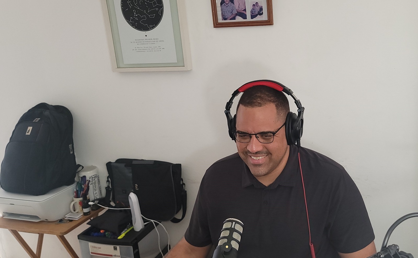 Luis A. Martínez Moyet, a math teacher at Villa Granada Middle School in San Juan, has been getting creative to connect with his students during remote instruction.
