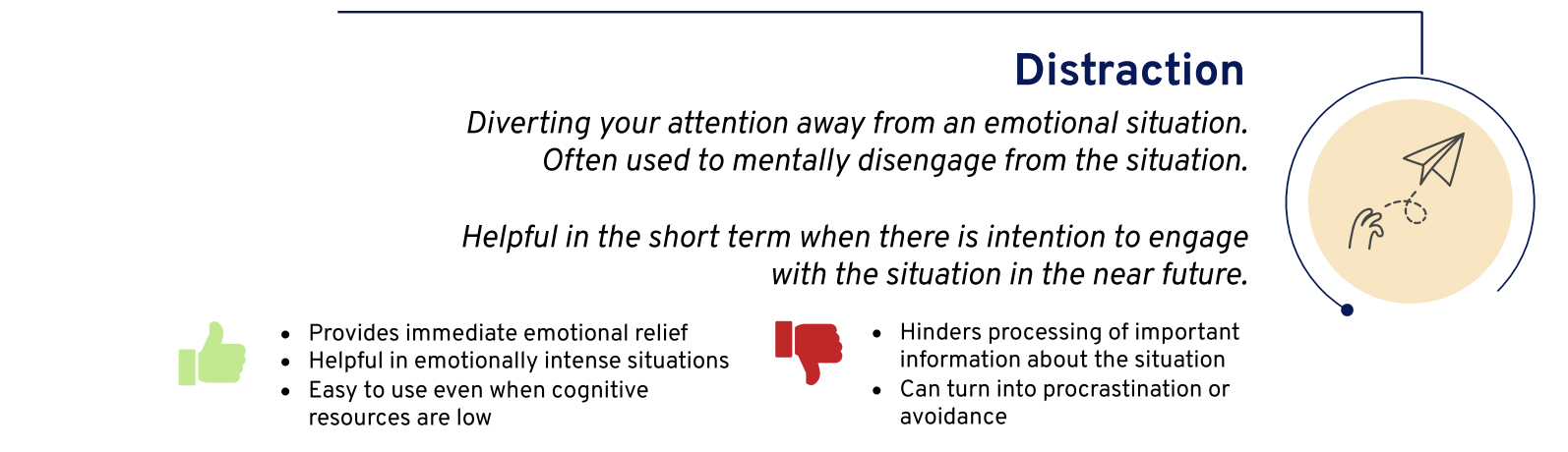 Distraction as emotion regulation