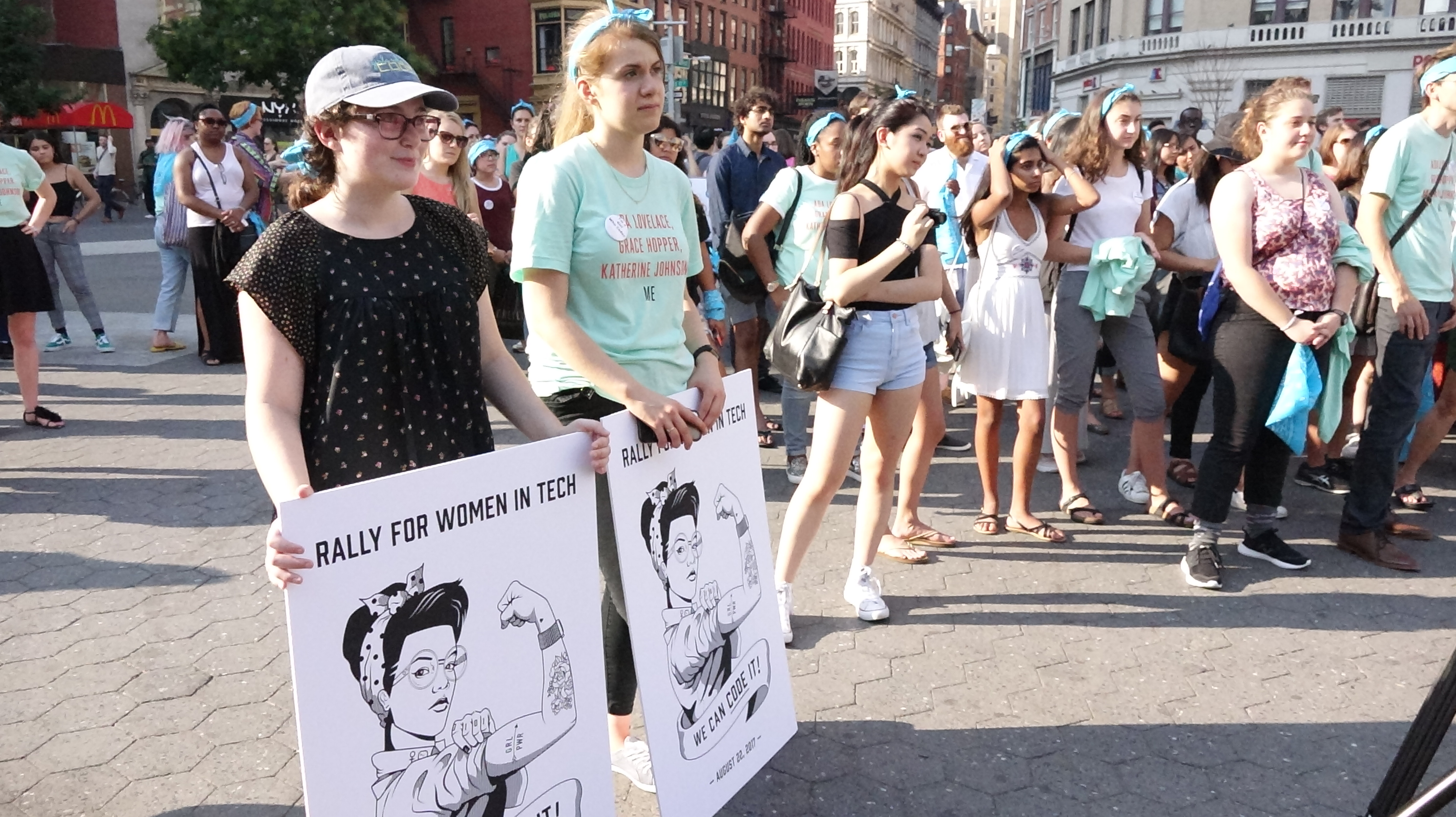 Girls Who Code rally in Union Square