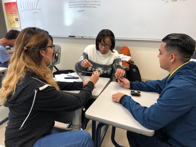 A Pathways student in class. Photo courtesy of Pima Community College.