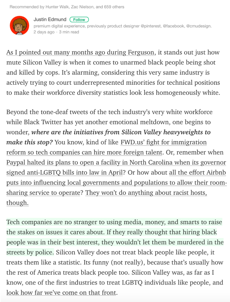 Full article: "Silicon Valley Doesn’t Care About Black People"