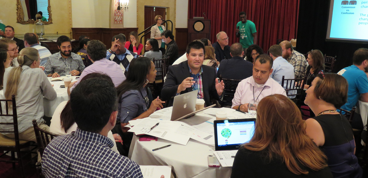 Intimate conversations at our Friday administrator workshop