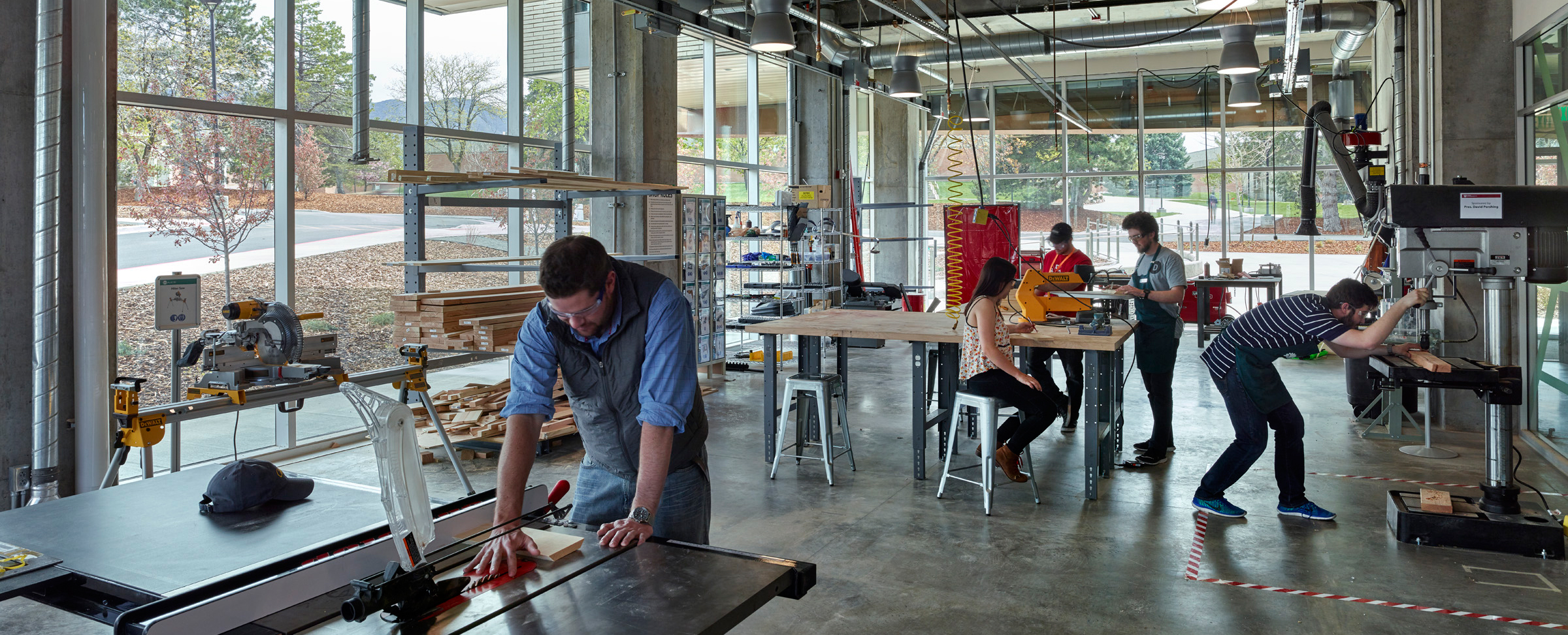 Lassonde Studios makerspace. (Photo credit: Tim Hursley)