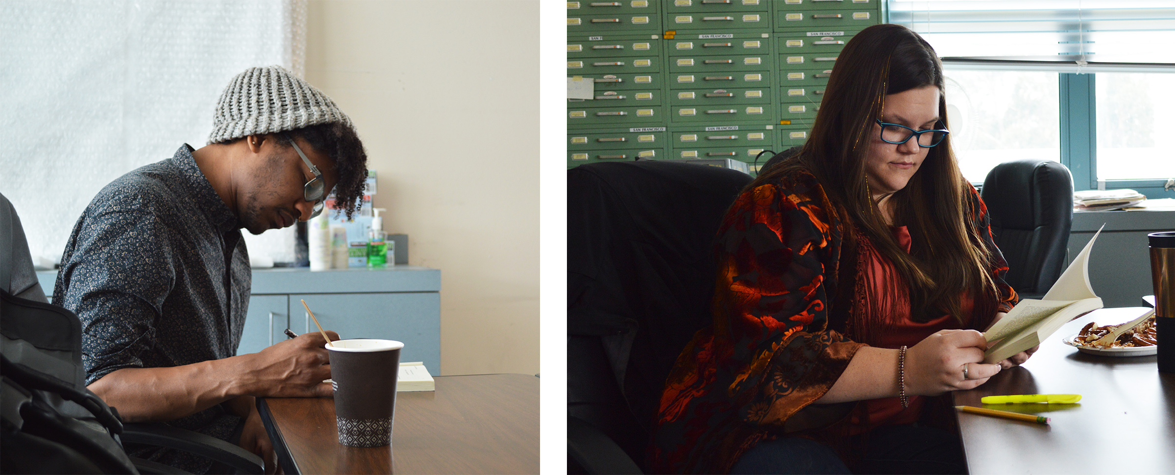 Adam Tejeda (left) and Joelle Thomas (right). (Photos: Sydney Johnson)