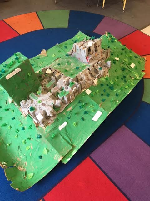 Students create both physical representations and blogs about Machu Pichu