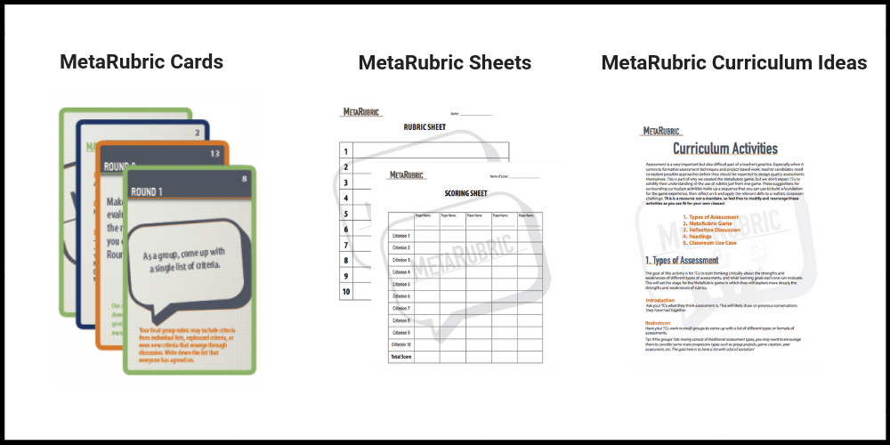 MetaRubric resources for educators. Image Credit: MIT Teaching Systems Lab