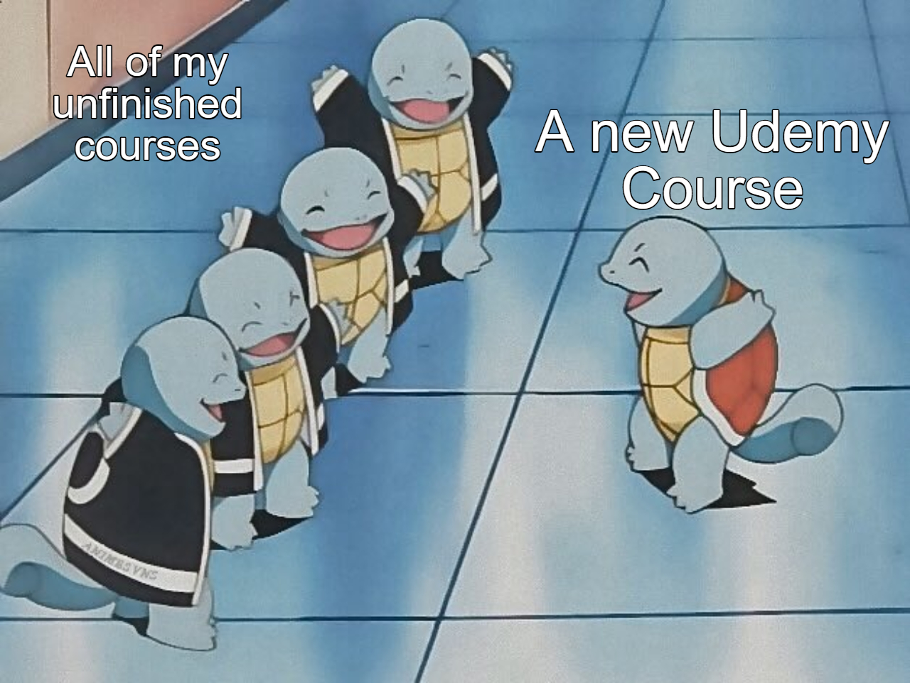 Snapping up online courses when they're on sale but never getting around to taking them has inspired memes among budding computer coders.