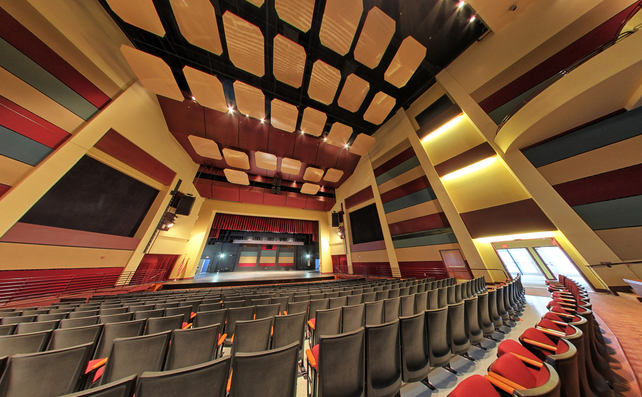 Users explore a university theater in a 360-degree virtual tour. Image Credit: CampusBird