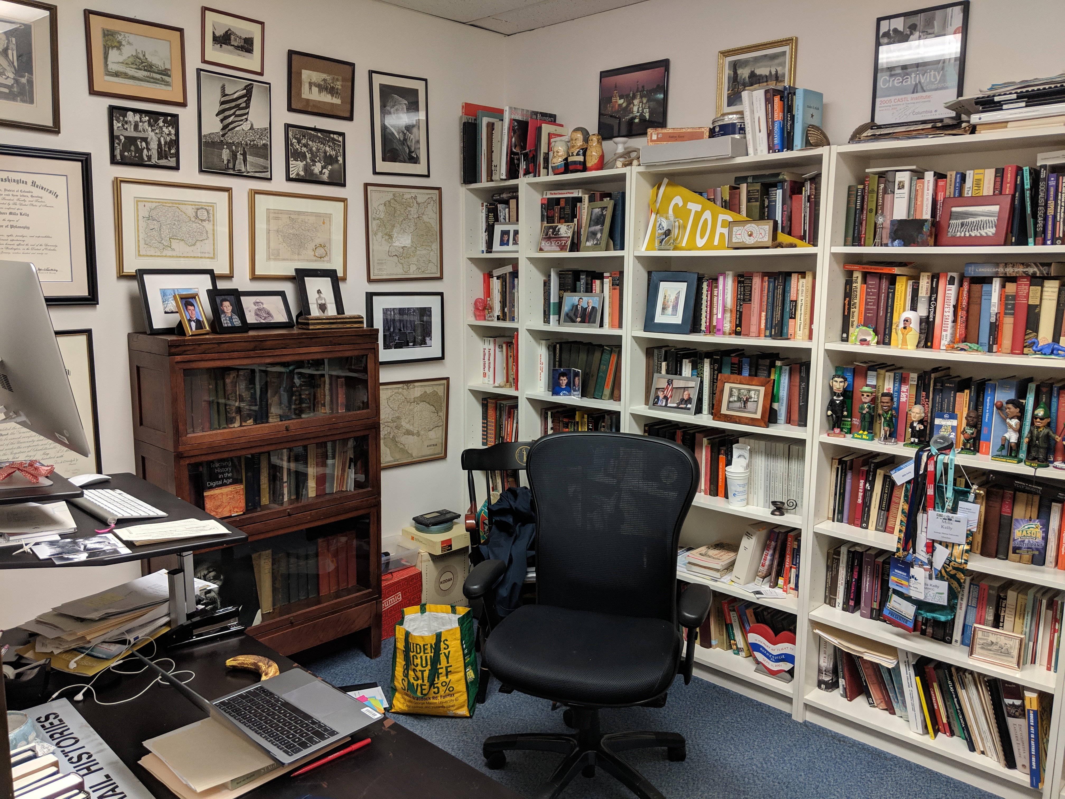 T. Mills Kelly, a professor of history at George Mason University, has looked into alternative designs for faculty offices as part of the planning of a new academic building. Personally, he'd like a window.