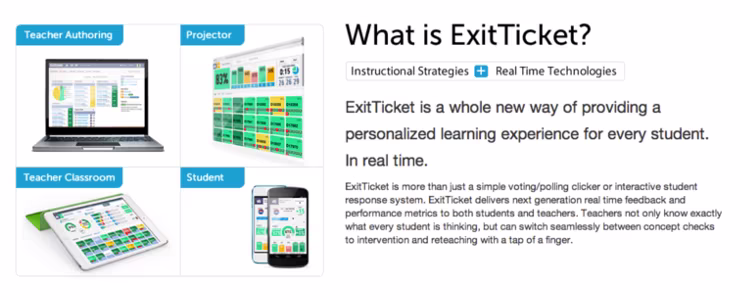 'ExitTicket' Checks on Student Learning