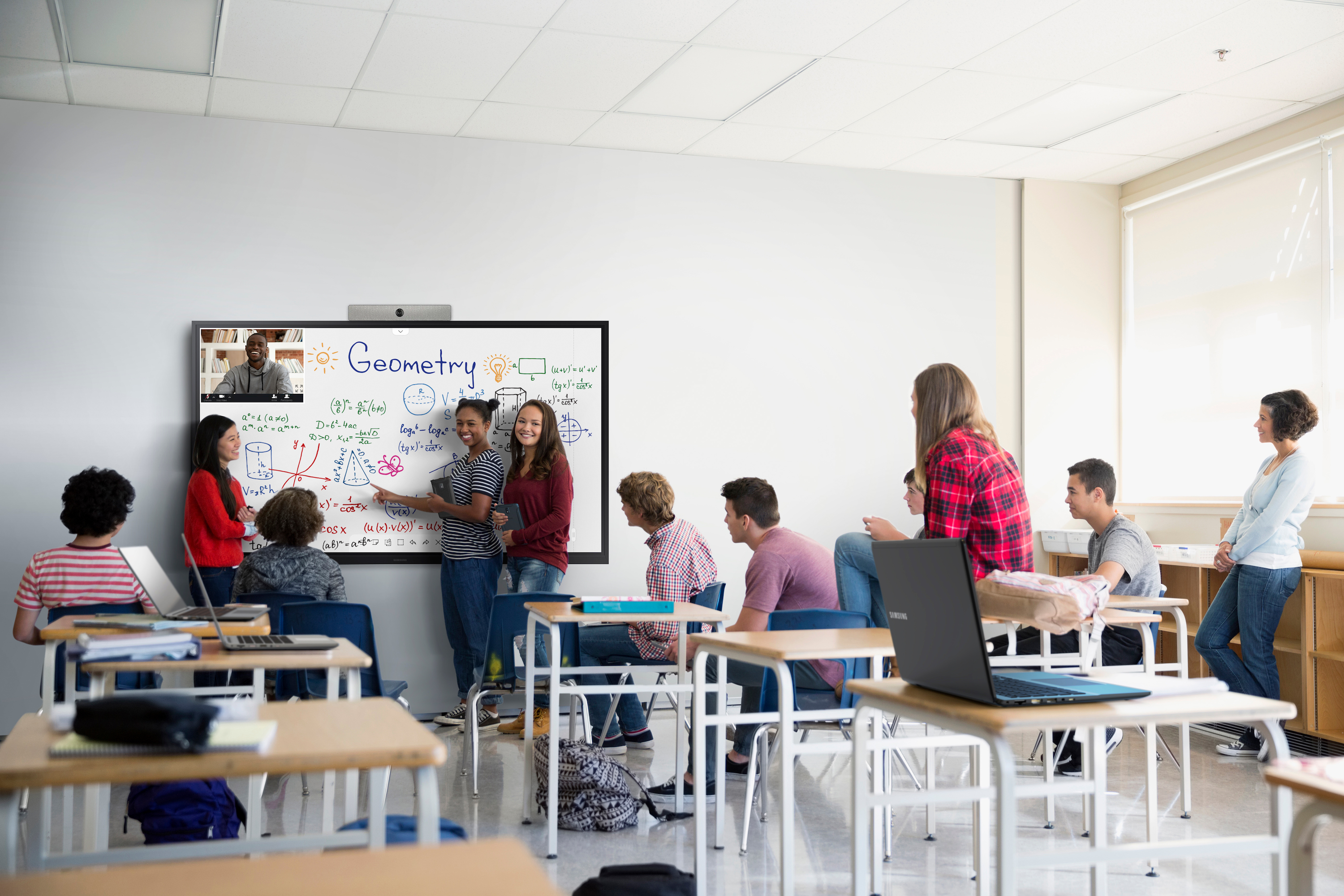 Samsung's partnership with Cisco enables better student engagement from anywhere. (Samsung)