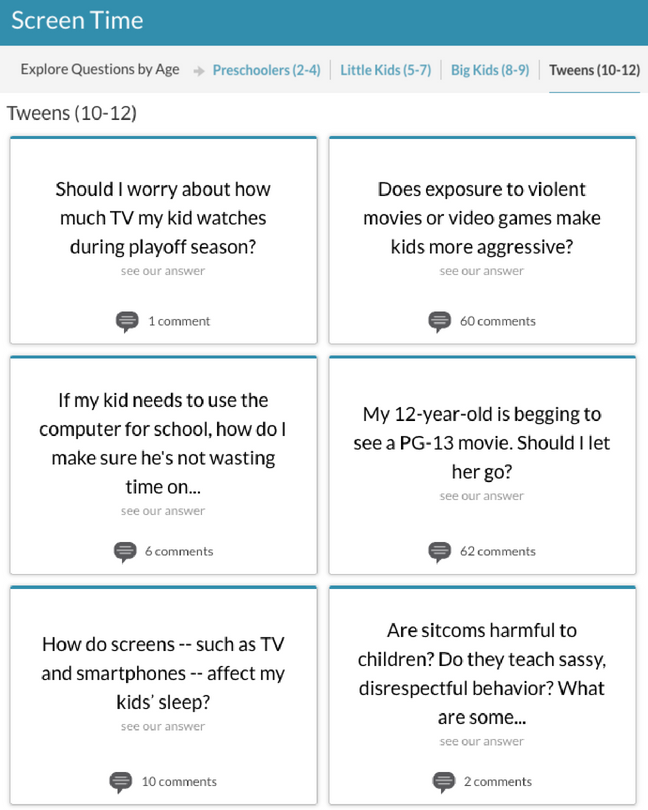 Questions families are asking about screen time for tweens, Image Credit: Common Sense Media