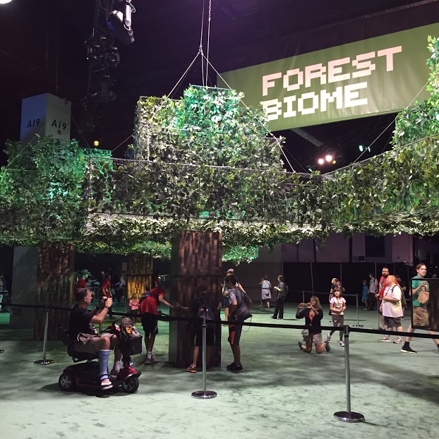 A MINECON forest biome exhibit. (Cameron Main)
