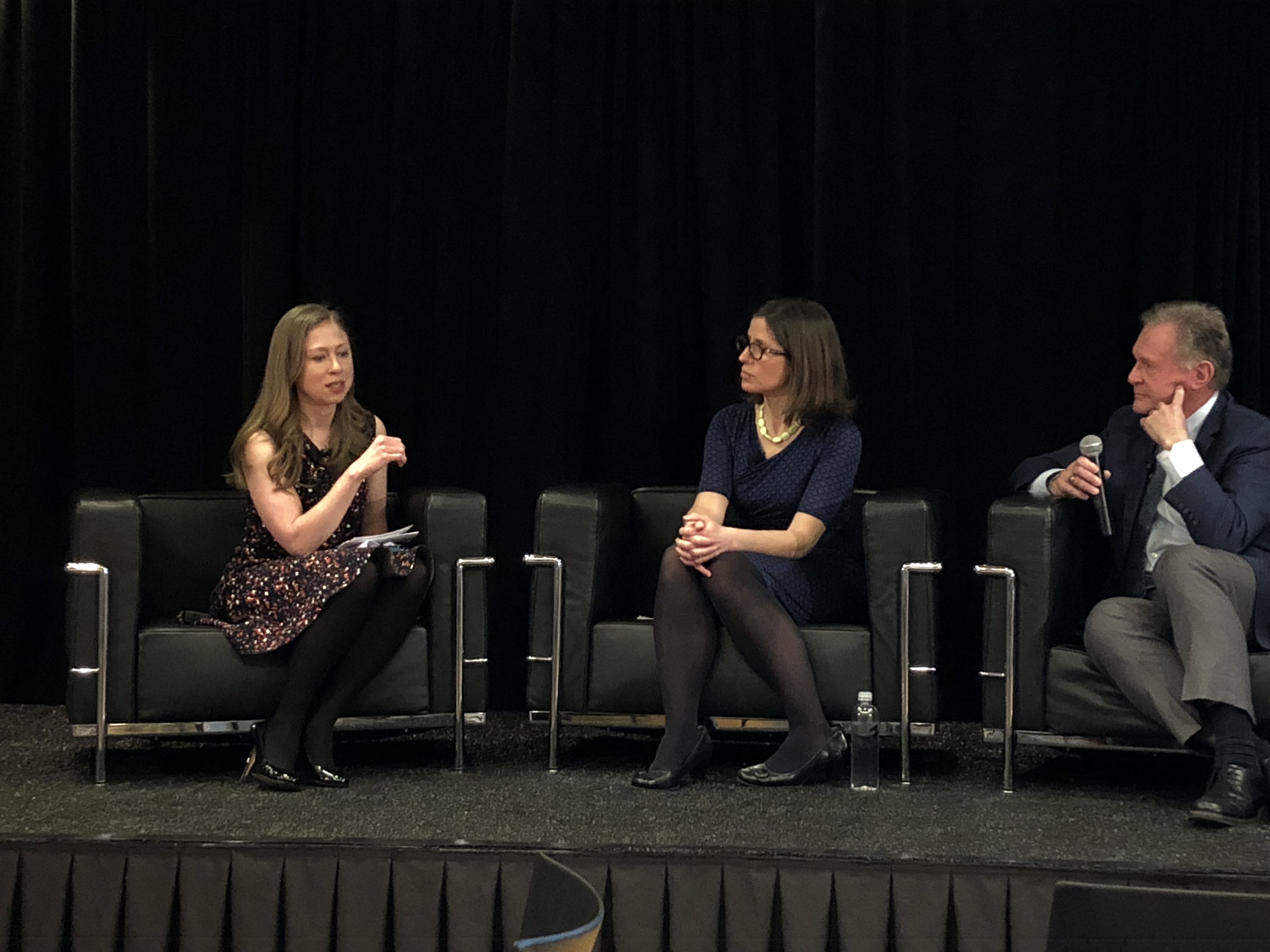 Chelsea Clinton, Dr. Jenny Radesky and Dr. Robert Lustig, Photo Credit: Jenny Abamu