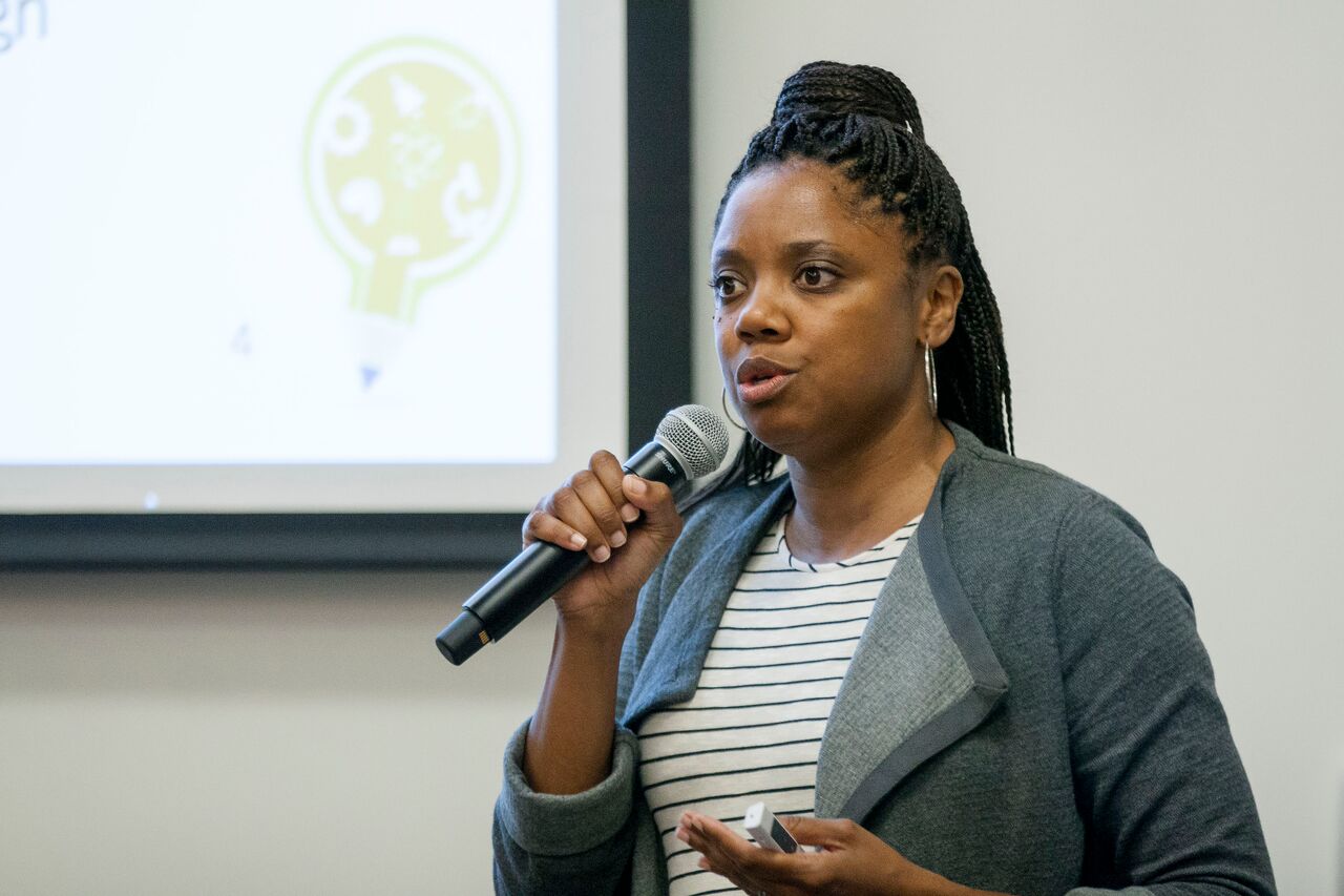 Charla Austin-Harris shares plans for her Los Angeles-based charter school, "Learning by Design."